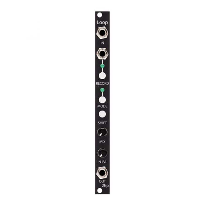 2hp Loop Audio Recorder and Looper Eurorack Module (Black)