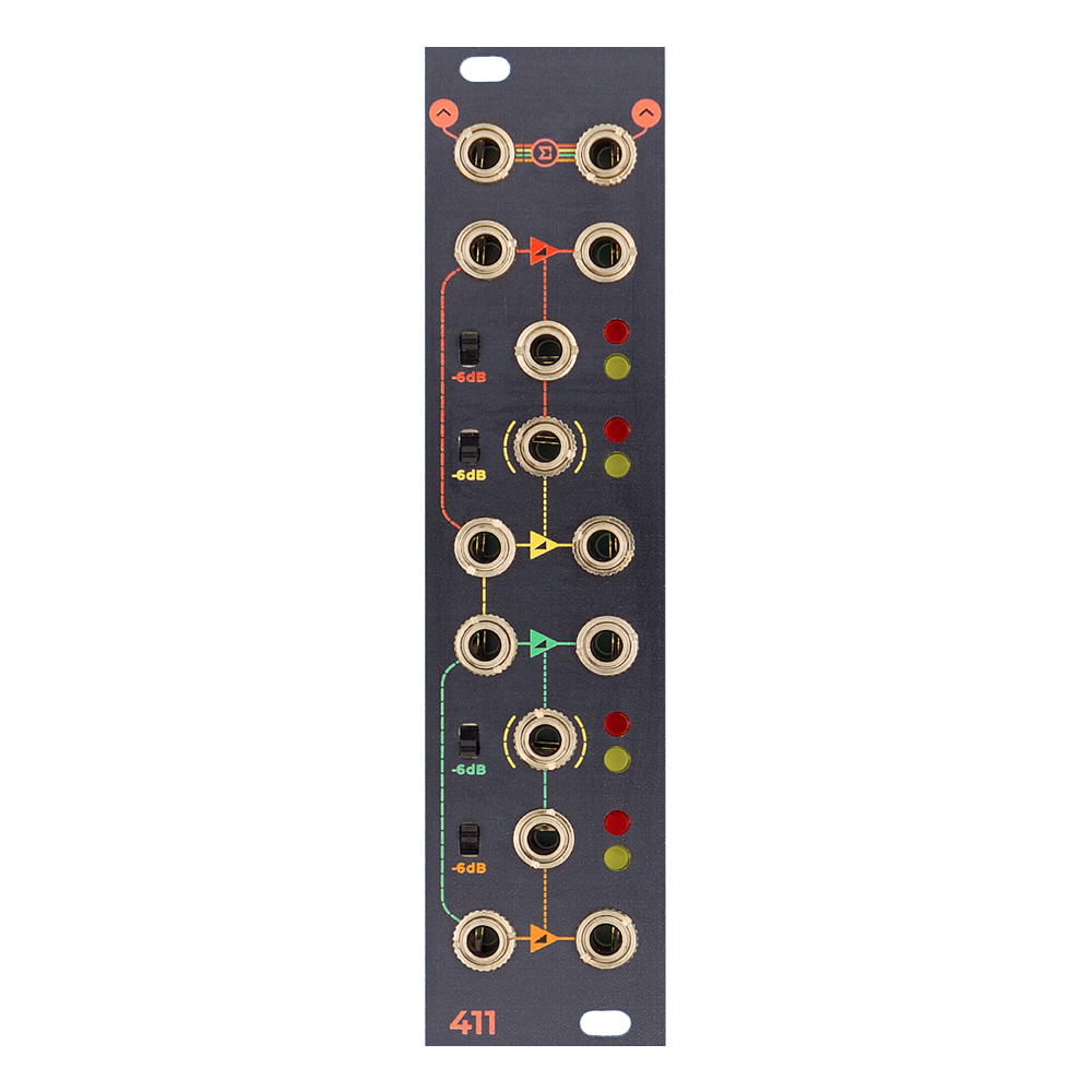 Frap Tools 411 Quad Linear VCA Eurorack Module
