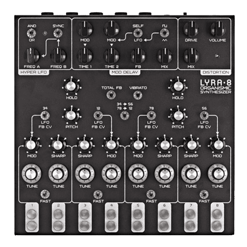 Soma Laboratory Lyra-8 Organismic Analog Synthesizer (Black) [Ex-Demo]