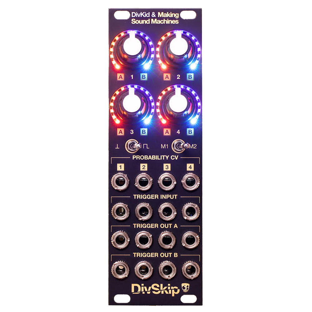 Making Sound Machines X DivKid DivSkip Eurorack Four Channel Trigger Gate Processor Module