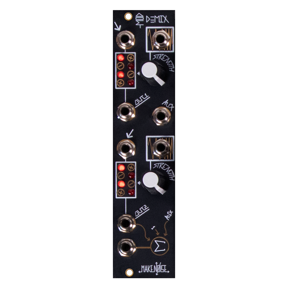 Make Noise modDemix Eurorack Ring Modulator and VCA Module (Black)