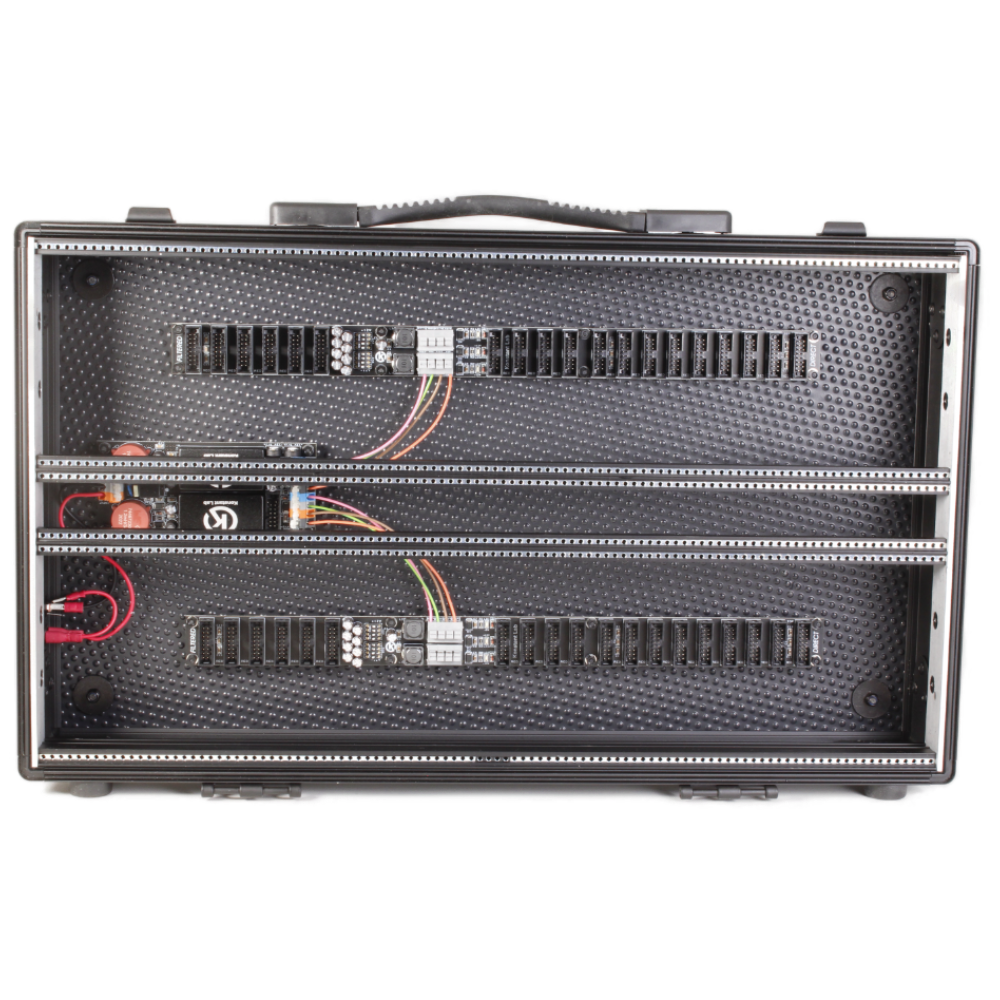 Damaru Eurorack Modular Travel Case (7U 104hp Powered – 1U Middle)
